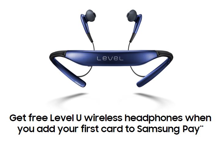 Samsung Pay headphones for free