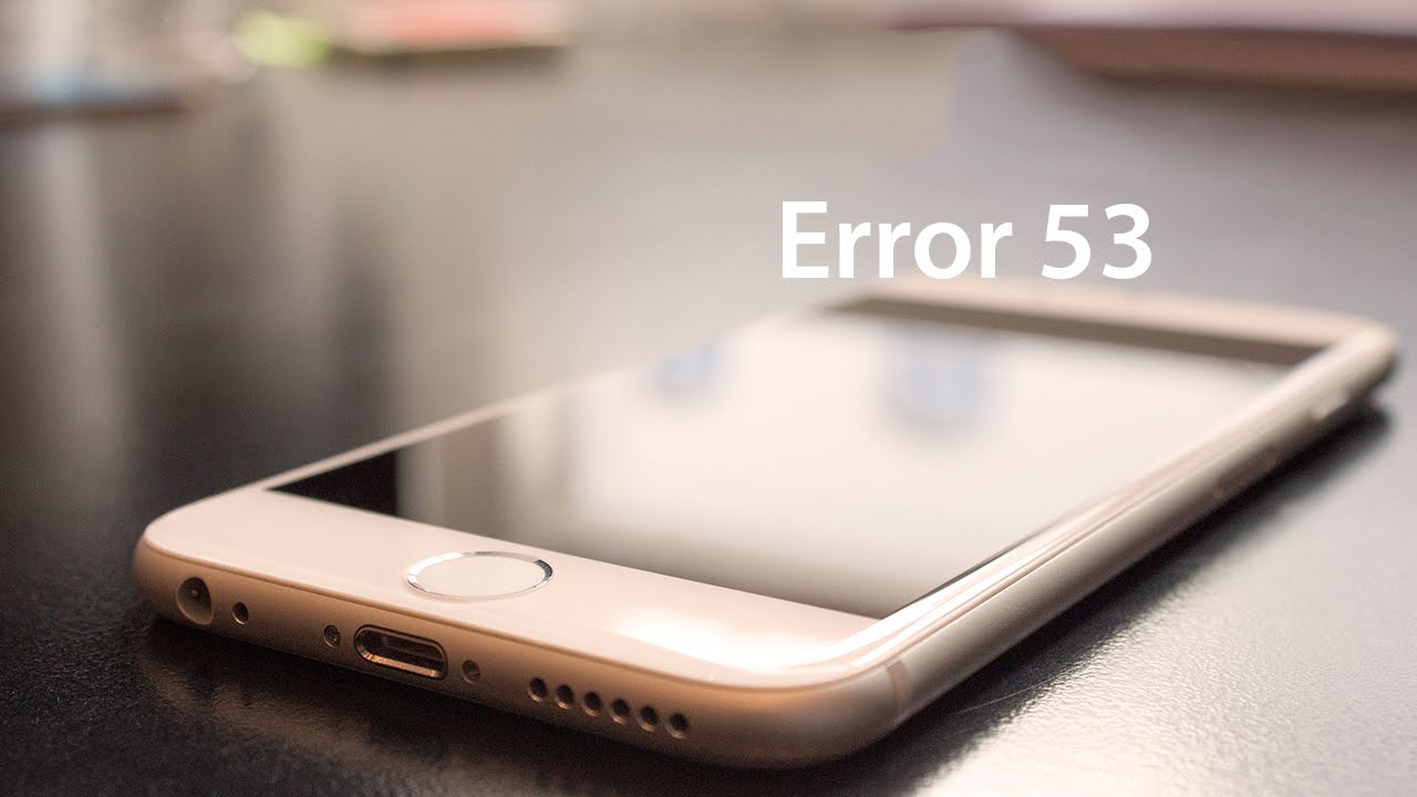 error 53 iOS 9.2.1 compilación 13D20