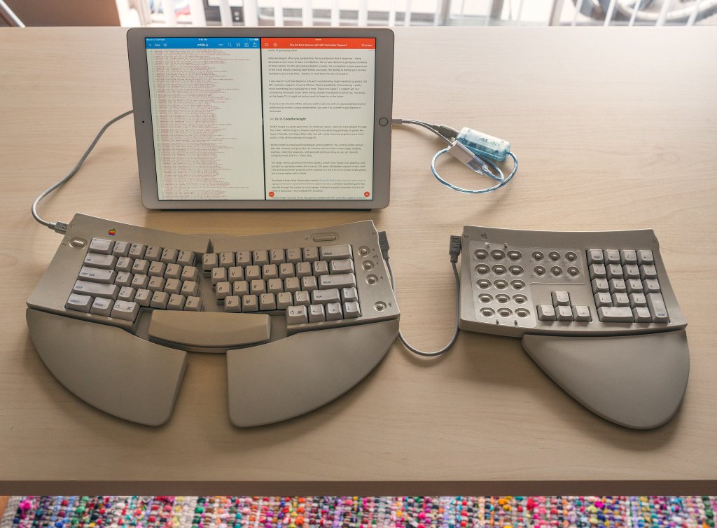 iPad justerbart tastatur