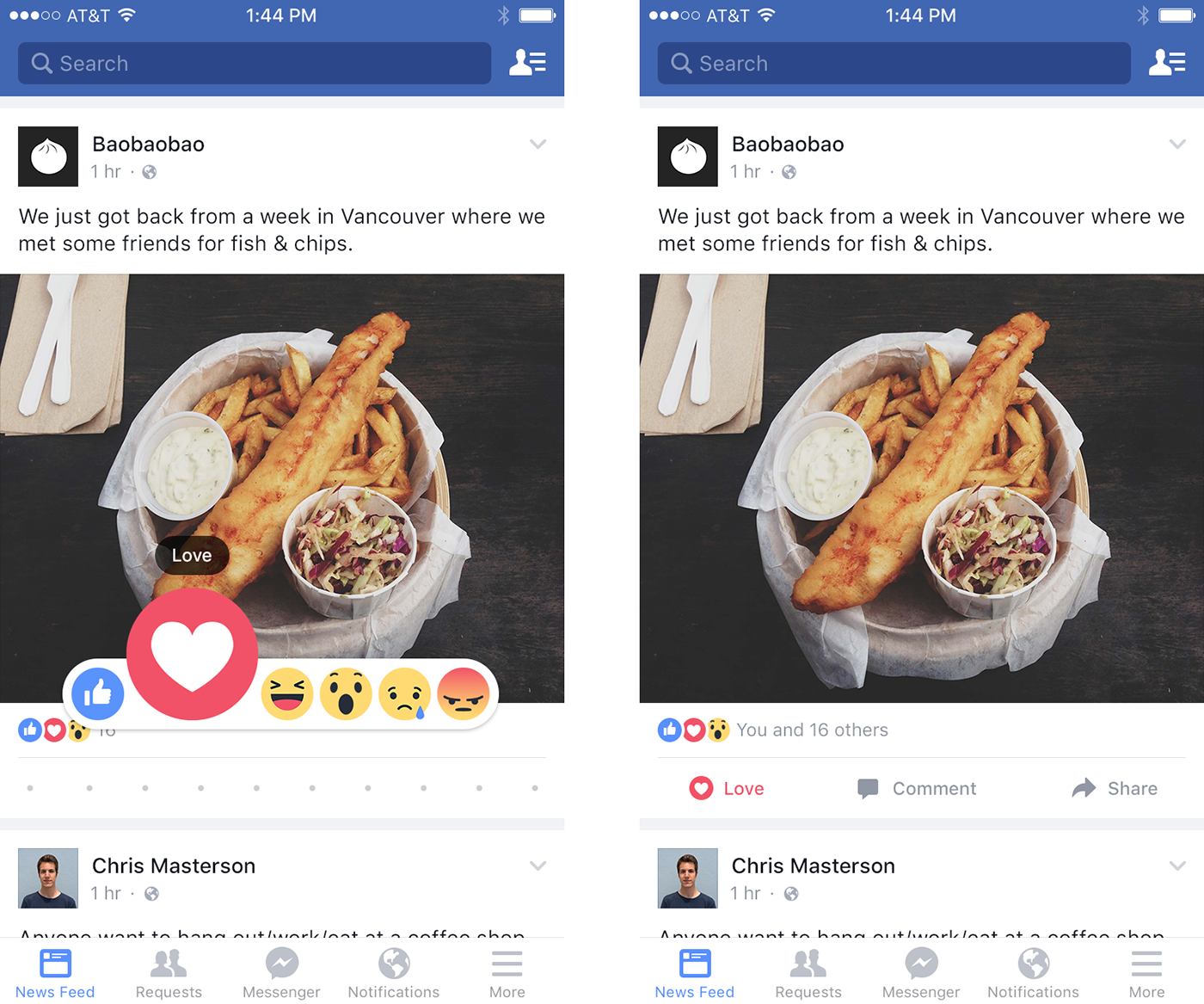 Facebook reactions - iDevice.ro