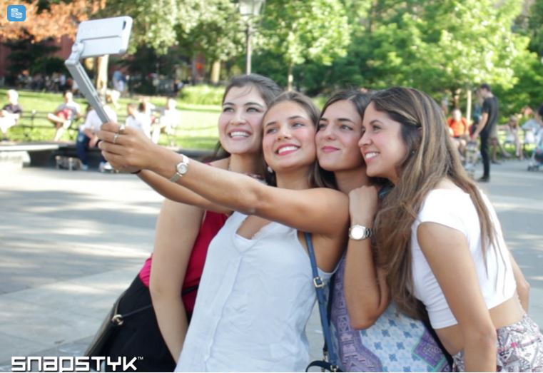 snastick selfie stick iphone skal