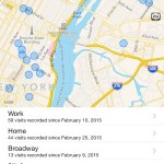se platserna du har varit på iphone