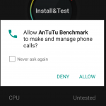 AnTuTu-Zugriff auf Telefonanrufe