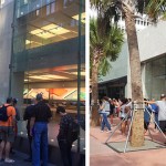 Apple Store-wachtrij Sydney en Miami
