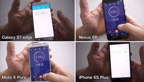 Galaxy S7 edge, iPhone 6s Plus, Nexus 6P, Moto X Pure 1