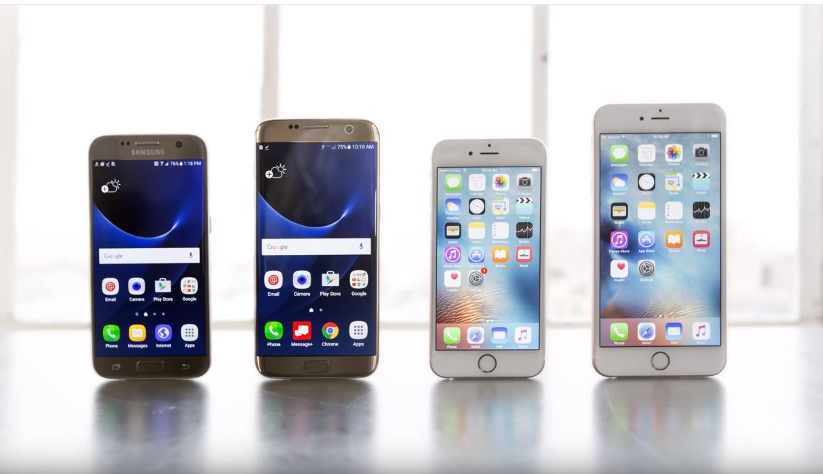 Samsung Galaxy S7 versus iPhone 6S - ultieme duurtest