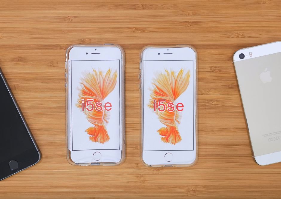het iPhone SE-hoesje verschilt van de 5S