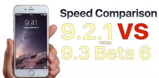 Performances d'iOS 9.2.1 par rapport à iOS 9.3 bêta 6