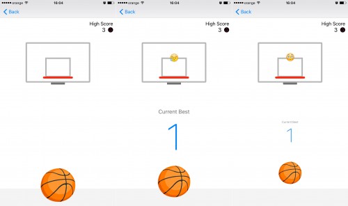 Jeu de basket sur Facebook Messenger