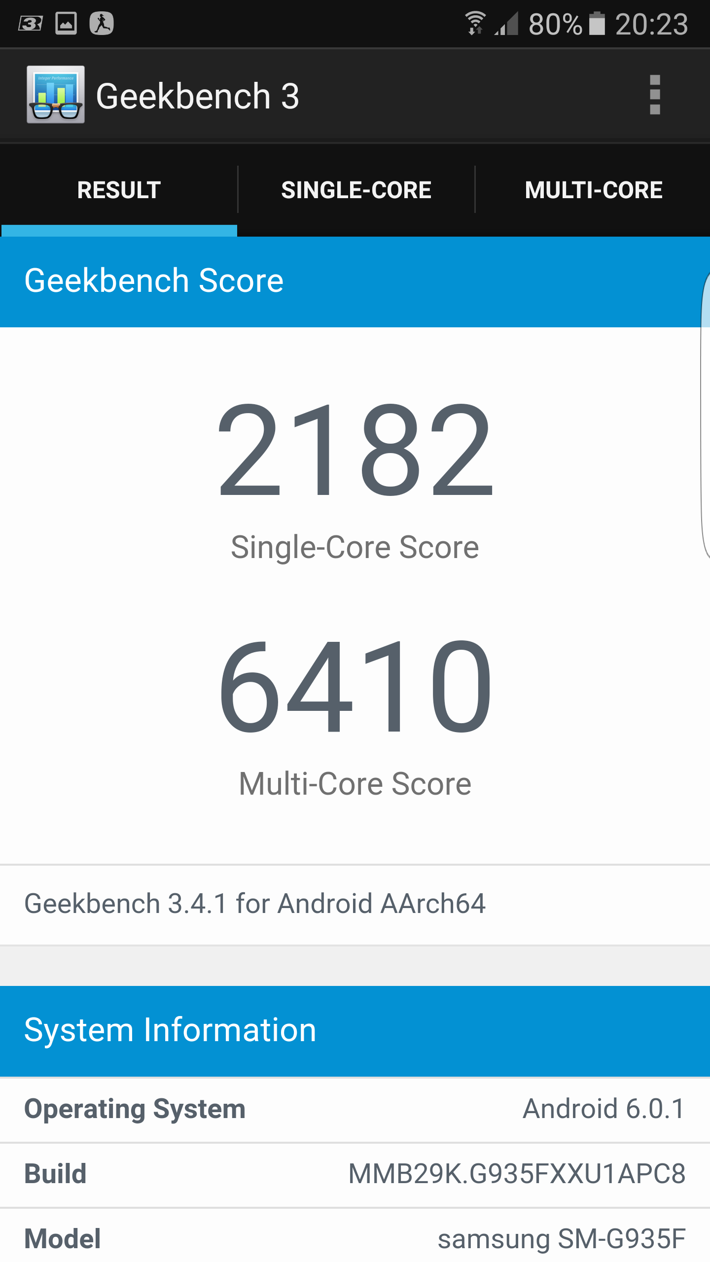 performante Samsung Galaxy S7 Edge