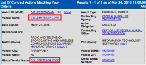 Prix ​​de déverrouillage de l'iPhone du FBI