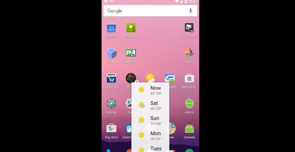 Android 3D táctil N