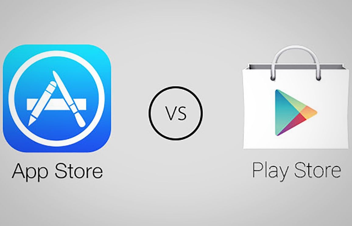 App Store vs Google Play-salg