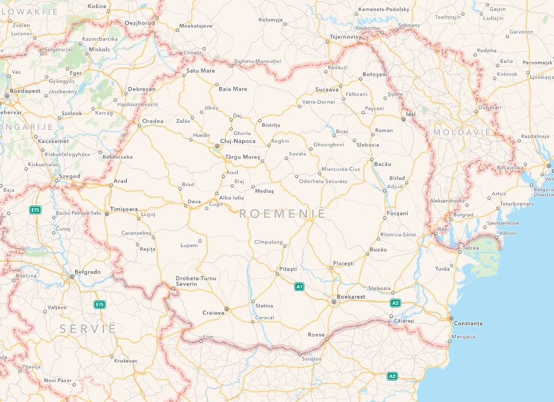 Apple Maps webb Rumänien