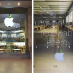 Energia odnawialna w sklepie Apple Store z okazji Dnia Ziemi