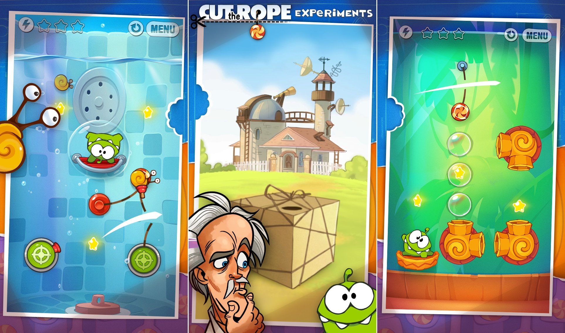 Cut the Rope Experiments