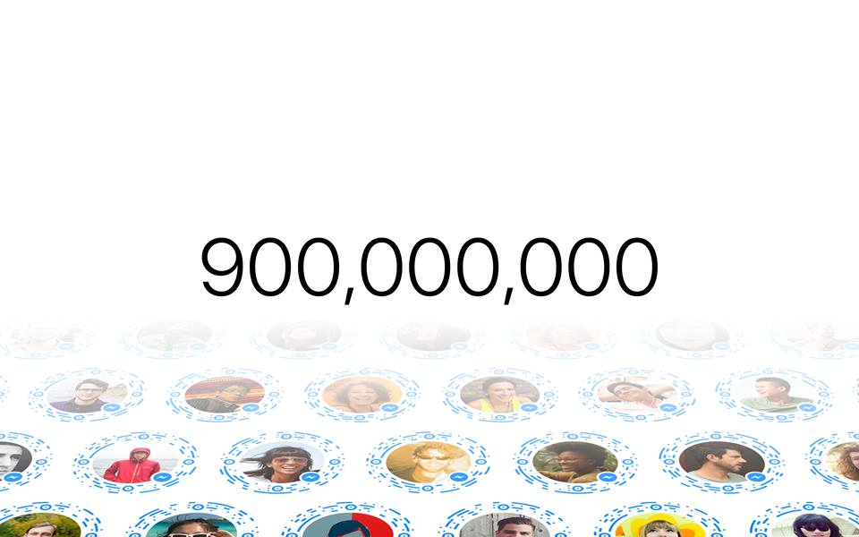 Facebook Messenger 900 miljoonaa