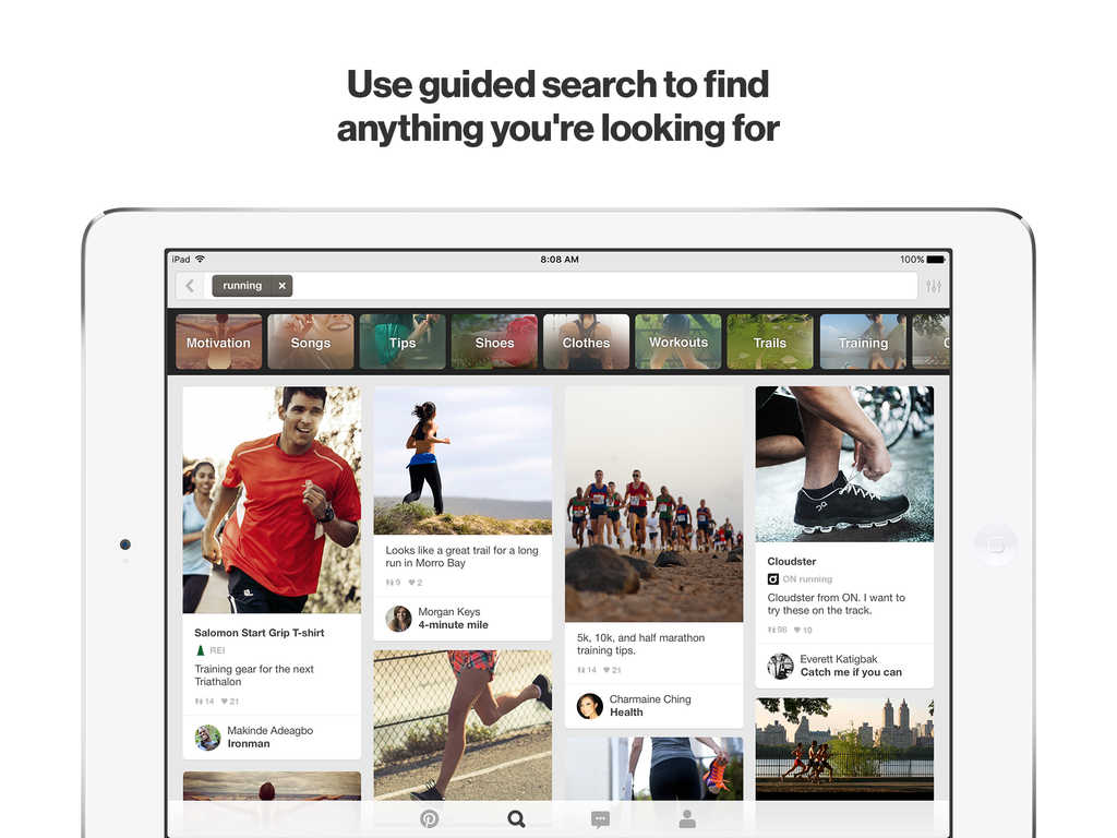 Pinterest new design