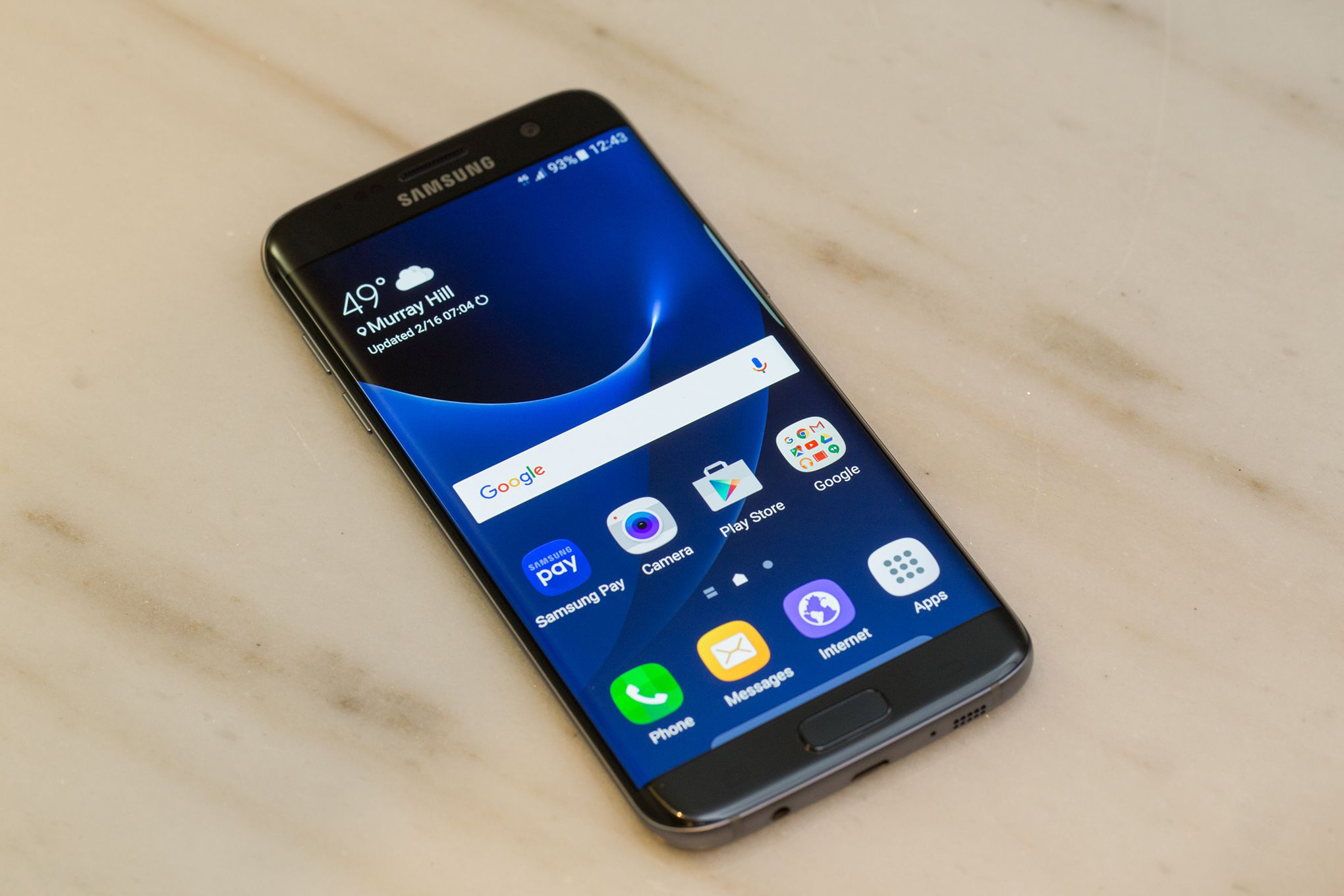 Samsung Galaxy S7 zu Hause zerkratzt