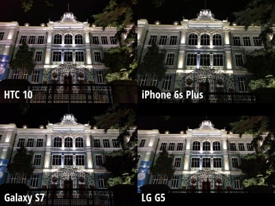 HTC 10 vs iPhone 6s Plus, Galaxy S7 vs LG G5 11 camera