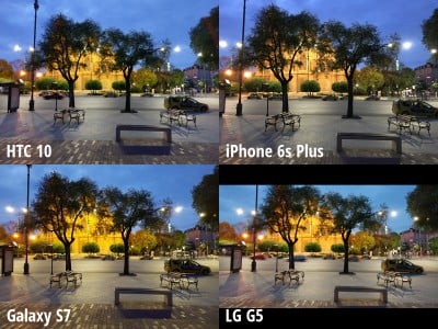 camera HTC 10 vs iPhone 6s Plus, Galaxy S7 vs LG G5 3