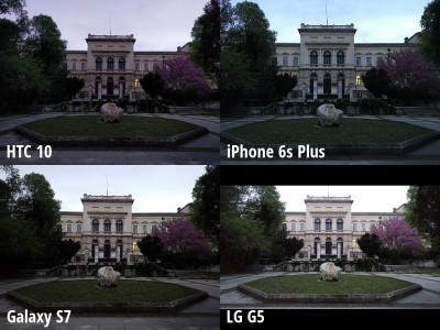 fotocamera HTC 10 contro iPhone 6s Plus, Galaxy S7 contro LG G5