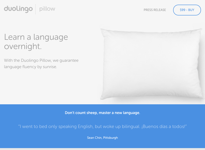 duolingo pillow learn foreign languages