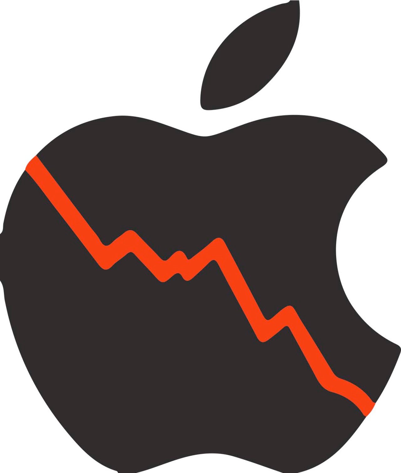 daling van de Apple-aandelenmarkt