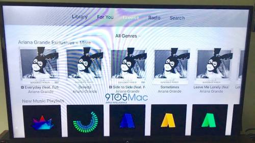 musica di apple apple tv 4