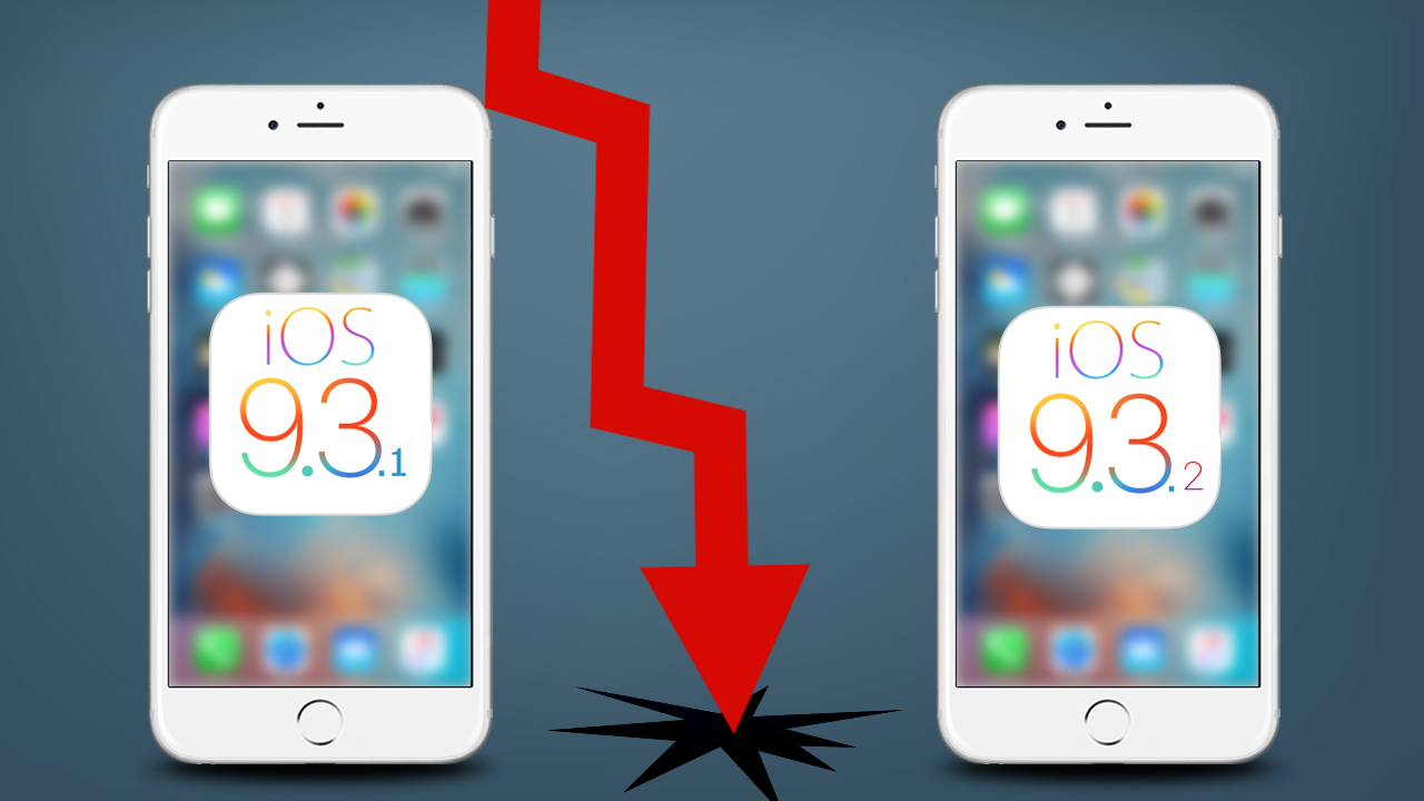 eseguire il downgrade da iOS 9.3.2 a iOS 9.3.1