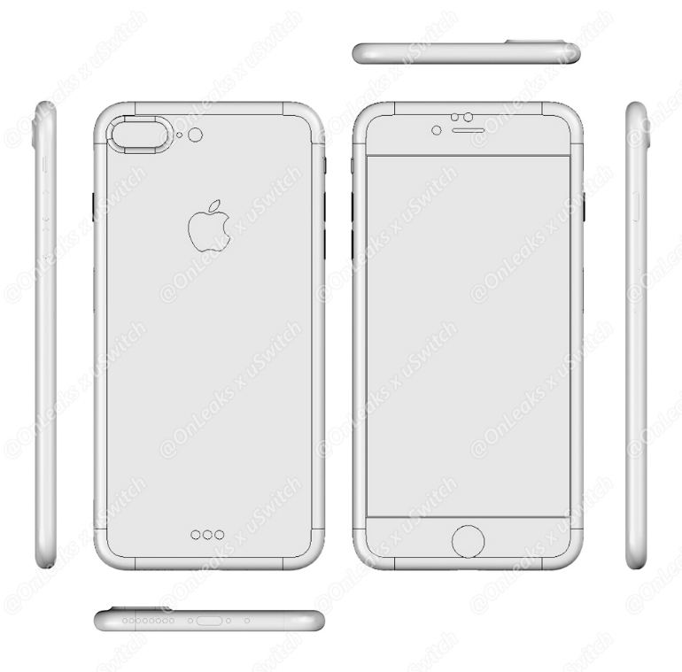 Le croquis de l'iPhone 7 Plus peut