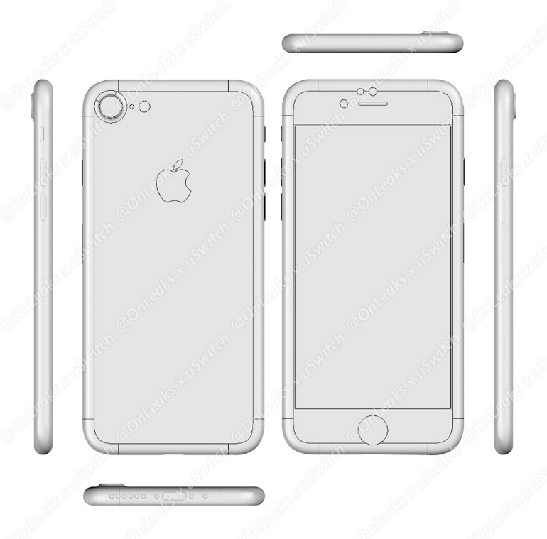 Le croquis de l'iPhone 7 peut