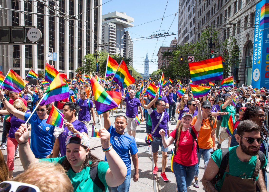 Apple gay parade