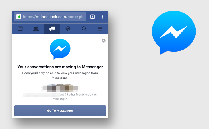 Facebook fortat messenger