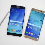 Gekrümmter Bildschirm des Samsung Galaxy Note 7 Edge