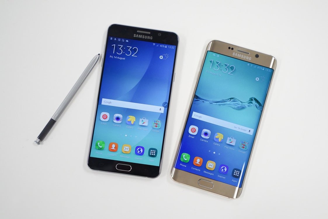 Samsung Galaxy Note 7 Edge böjd skärm