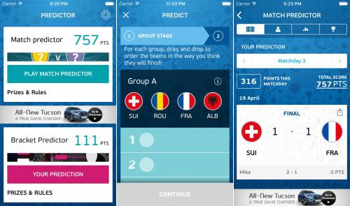 Euro 2016 iPhone 2 applications