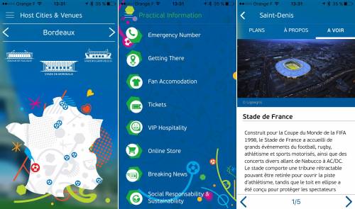 Euro 2016 iPhone 1 applications