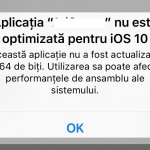 Avertissement iOS 64 10 bits