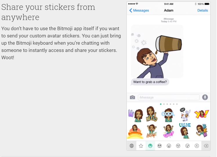 bitmoji emoji keyboard