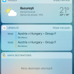 Widget meteorológico de iOS 10