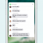 iOS 10 interaktiva meddelanden