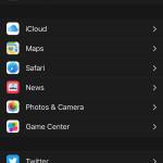 iOS 10-inställningar mörkt läge Inställningar