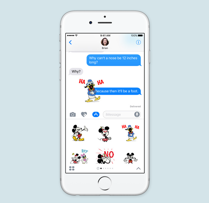 iOS 10 iMessage-stickers