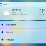 iOS 10 vejr 3D Touch