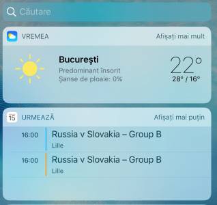 Widżety iOS 10