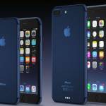 iPhone 7 sininen konsepti