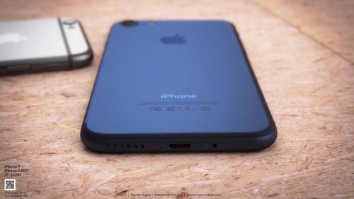 iPhone 7 blaues Konzept 2