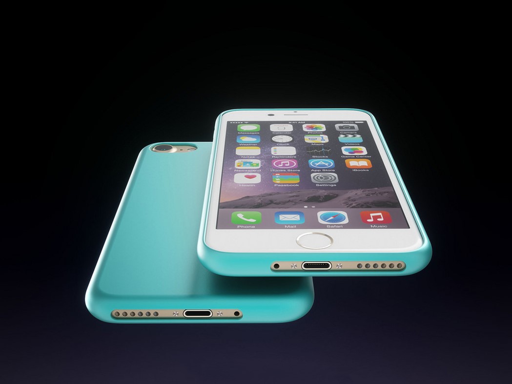 iPhone 7 farverigt koncept