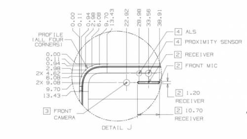 Umgebungssensor für iPhone 7-Lautsprecher